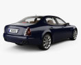 Maserati Quattroporte HQインテリアと 2008 3Dモデル 後ろ姿