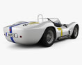 Maserati Tipo 61 Birdcage 1960 3Dモデル 後ろ姿