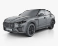 Maserati Levante Trofeo 2022 3D模型 wire render