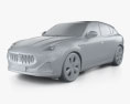 Maserati Grecale Folgore 2024 Modello 3D clay render