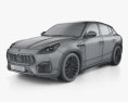 Maserati Grecale Modena 2024 3D模型 wire render
