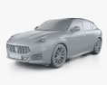 Maserati Grecale Trofeo 2024 3D модель clay render