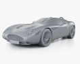 Maserati Zagato Mostro Barchetta 2024 Modello 3D clay render