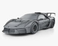 Maserati MCXtrema 2024 3D模型 wire render