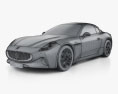 Maserati Grancabrio 2024 Modèle 3d wire render