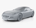 Maserati Grancabrio 2024 Modèle 3d clay render