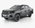 Maxus T60 Double Cab 2017 3d model wire render