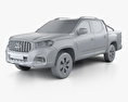 Maxus T60 Double Cab 2017 3d model clay render