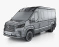 Maxus Deliver 9 L2H2 Пассажирский фургон 2024 3D модель wire render