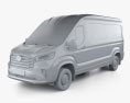 Maxus Deliver 9 Panel Van L2H2 2022 3d model clay render