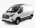 Maxus Deliver 9 Panel Van L2H2 с детальным интерьером 2024 3D модель