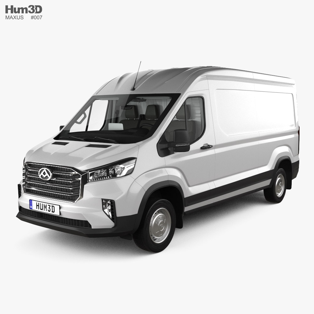 Maxus Deliver 9 Panel Van L2H2 with HQ interior 2024 3D model