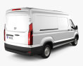 Maxus Deliver 9 Panel Van L2H2 з детальним інтер'єром 2024 3D модель back view