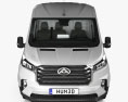 Maxus Deliver 9 Panel Van L2H2 з детальним інтер'єром 2024 3D модель front view