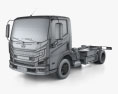 Maxus EH300 シャシートラック 2024 3Dモデル wire render