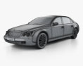 Maybach 62S 2014 3D-Modell wire render