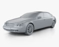 Maybach 62S Landaulet 2014 3D модель clay render