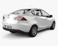 Mazda 2 세단 2014 3D 모델  back view