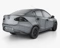 Mazda 2 sedan 2014 3D-Modell