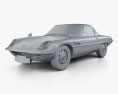 Mazda Cosmo 1967 3d model clay render