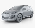 Mazda CX-7 2013 3d model clay render