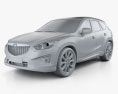 Mazda CX-5 2013 3d model clay render