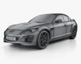 Mazda RX-8 2011 3D 모델  wire render