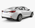 Mazda 6 세단 2016 3D 모델  back view