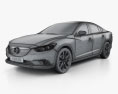 Mazda 6 세단 2016 3D 모델  wire render