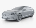 Mazda 6 wagon 2016 3d model clay render