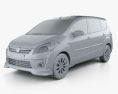 Mazda VX-1 2015 3D模型 clay render