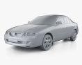 Mazda 626 (GF) sedan 2000 3D-Modell clay render