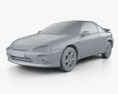 Mazda MX-3 1998 3D 모델  clay render