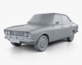 Mazda Capella (616) Berlina 1974 Modello 3D clay render