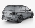 Mazda 5 с детальным интерьером 2015 3D модель
