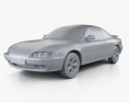 Mazda MX-6 1998 3d model clay render