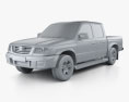 Mazda B-series (UN) 2500 Cabina Doble 2006 Modelo 3D clay render