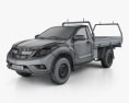 Mazda BT-50 Single Cab Alloy Tray 2019 3D 모델  wire render