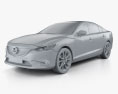 Mazda 6 GJ 2018 3d model clay render