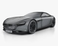 Mazda RX Vision 2015 3d model wire render