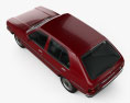 Mazda 323 (Familia) 1978 Modello 3D vista dall'alto