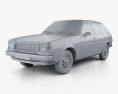 Mazda 323 (Familia) 1978 Modelo 3D clay render