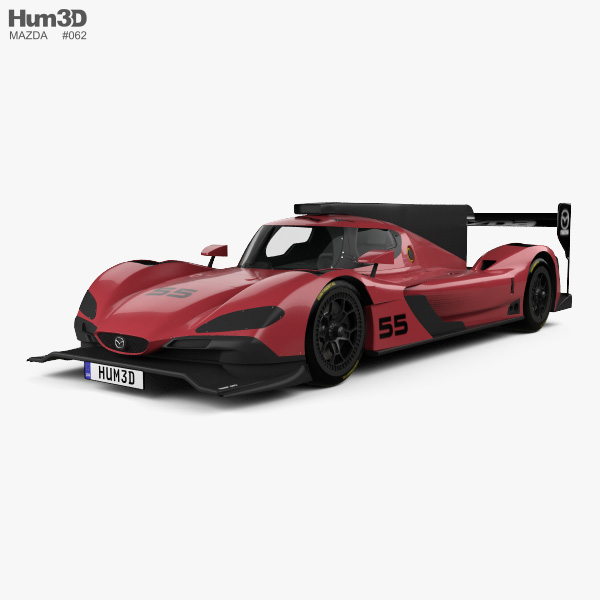 Mazda RT24-P Race Car 2017 3D model