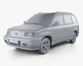 Mazda MPV (LV) 1999 3Dモデル clay render