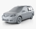 Mazda MPV (LW) 2006 3d model clay render