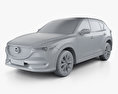Mazda CX-5 (KF) 인테리어 가 있는 2018 3D 모델  clay render