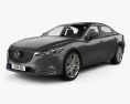 Mazda 6 세단 2021 3D 모델 