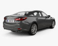 Mazda 6 세단 2021 3D 모델  back view