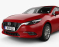 Mazda 3 (BM) Хетчбек з детальним інтер'єром 2020 3D модель