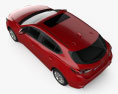 Mazda 3 (BM) hatchback avec Intérieur 2020 Modèle 3d vue du dessus